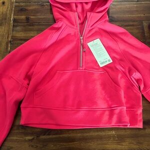 lululemon scuba oversized half zip hoodie xs/s lipgloss